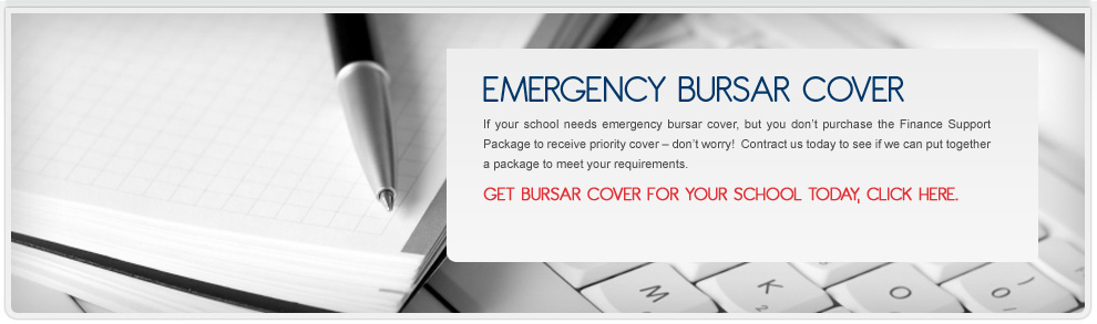 Bursar Cover for Schools